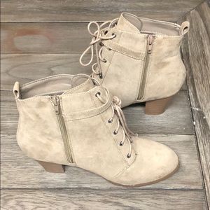 dally lace up bootie